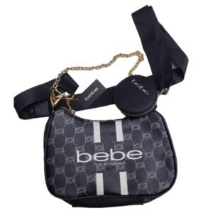 Bolso Crossbody Bebe en Negro Elegancia y Versatilidad