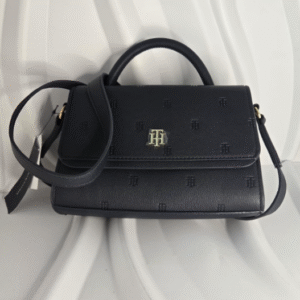 Cartera Mediana Tommy Hilfiger negra
