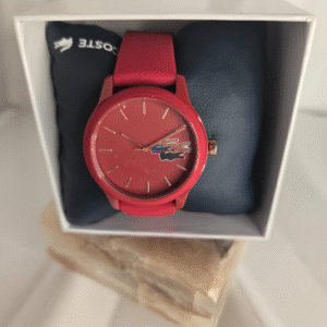 Reloj de dama Lacoste rojo