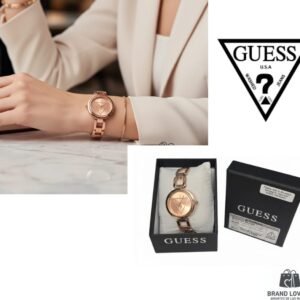 Reloj dorado de dama Guess