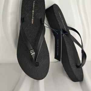 CHANCLAS NEGRAS TOMMY HILFIGER DE DAMA